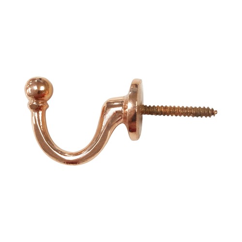 Copper curtain tassel - , hooks